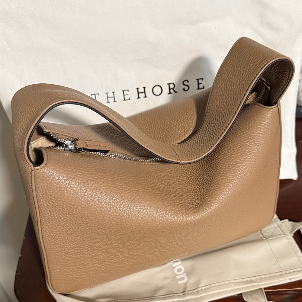 The Horse Camel Leather Shoulder Bag